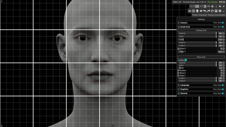 HAELE 3D - 肖像工作室 Lite - 绘画参考 游戏截图 3