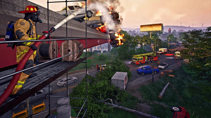Firefighting Simulator: Ignite - Motor Vehicle Accident Expansion 游戏截图 2
