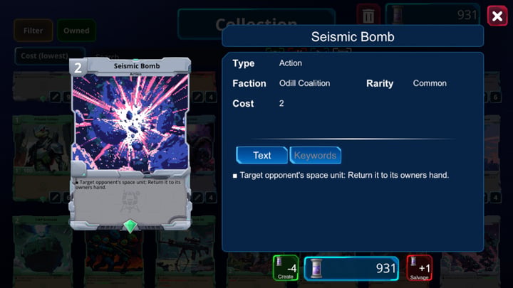Xeno Strike CCG 游戏截图 4