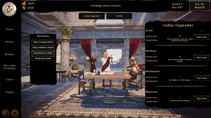 Ludus Magnatus: Gladiator Manager Simulator 游戏截图 4
