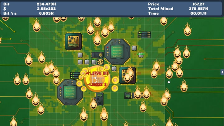Bit Mine Clicker 游戏截图 1