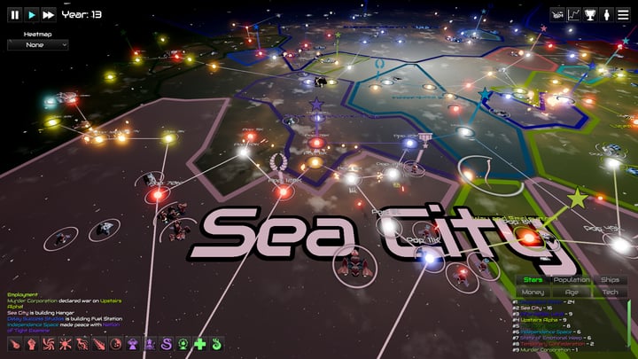 GalactiWar - Empire Simulator 游戏截图 1