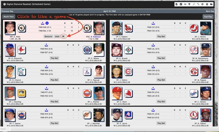 Digital Diamond Baseball V14 游戏截图 1