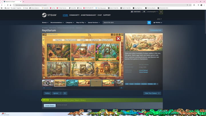 Reptilarium 游戏截图 1