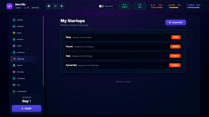 Dev Life: Tap & Code 游戏截图 4