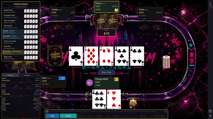 Hold'em Fold'em Poker 游戏截图 1