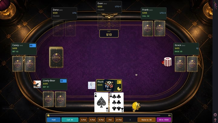 Hold'em Fold'em Poker 游戏截图 2