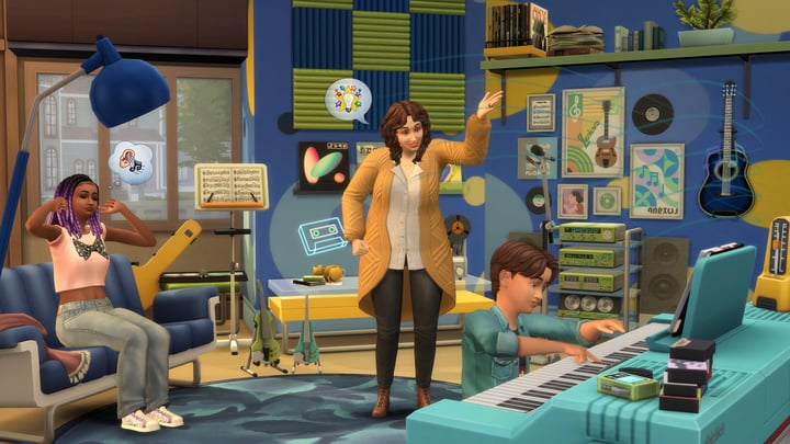 The Sims™ 4 音乐天地套件包 + 200 模拉币 游戏截图 1