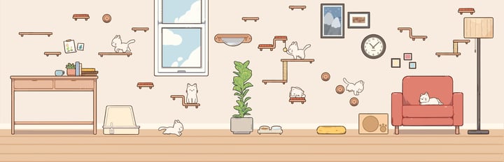 喵喵时光：猫咪的温馨小屋Demo 游戏截图 1