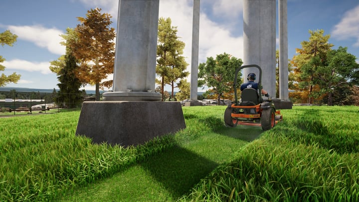 Lawn Mowing Simulator 2 Demo 游戏截图 1
