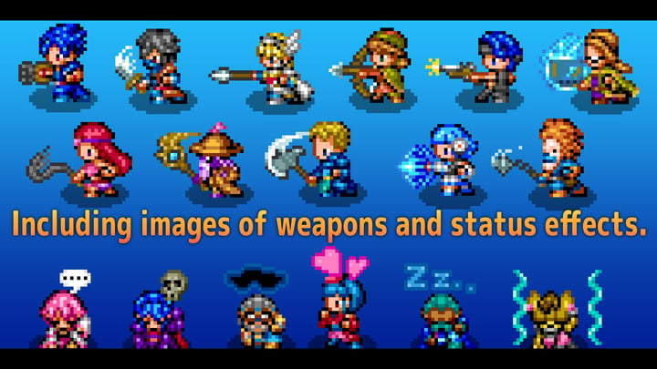 RPG Maker MZ - MEGA FANTASY SV Actors 游戏截图 4