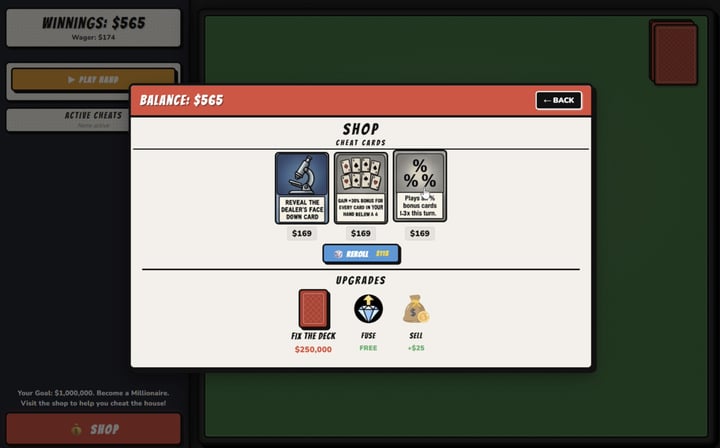Blackjack: CHEAT THE HOUSE! 游戏截图 2