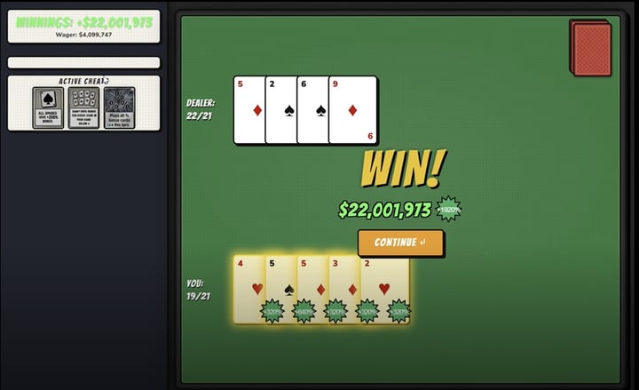 Blackjack: CHEAT THE HOUSE! 游戏截图 4