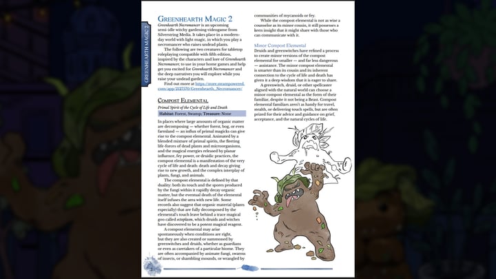 Greenhearth Magic: A companion to Greenhearth Necromancer for 5.5e 游戏截图 3