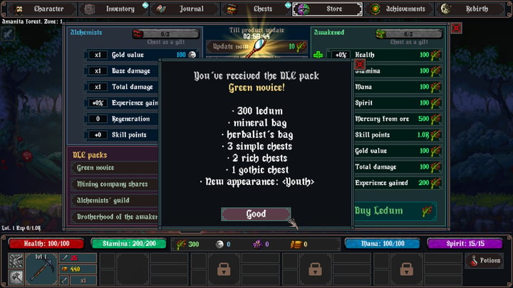 Gothic Clicker - Green Novice 游戏截图 1