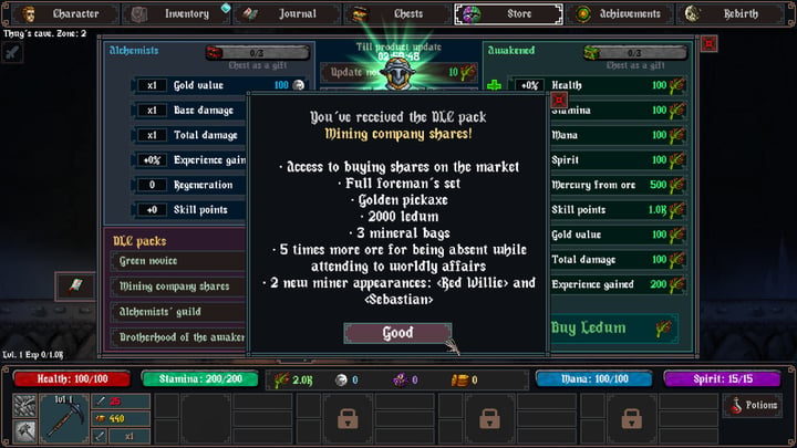 Gothic Clicker - Mining Company Shares 游戏截图 1