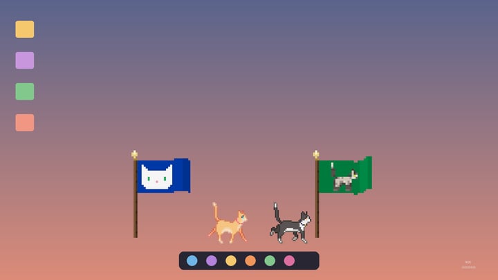 Sill Cats - 国旗套装 游戏截图 2