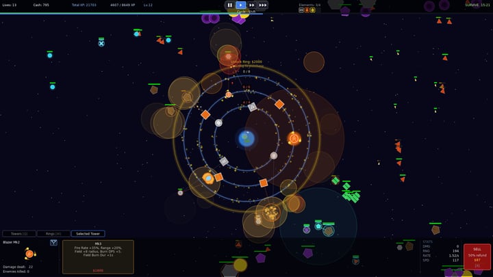 Orbital Tower Defence 游戏截图 1