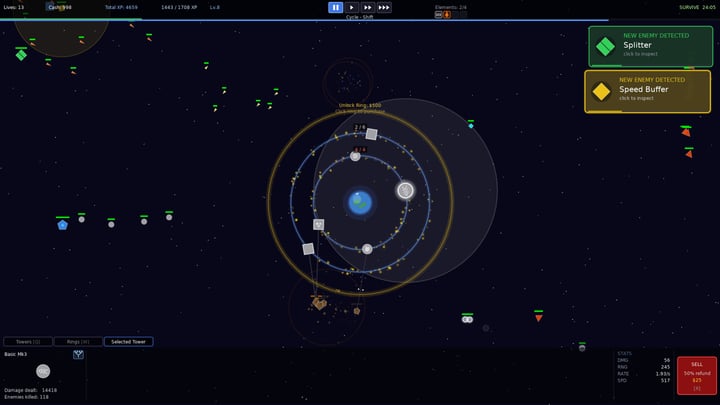 Orbital Tower Defence 游戏截图 3
