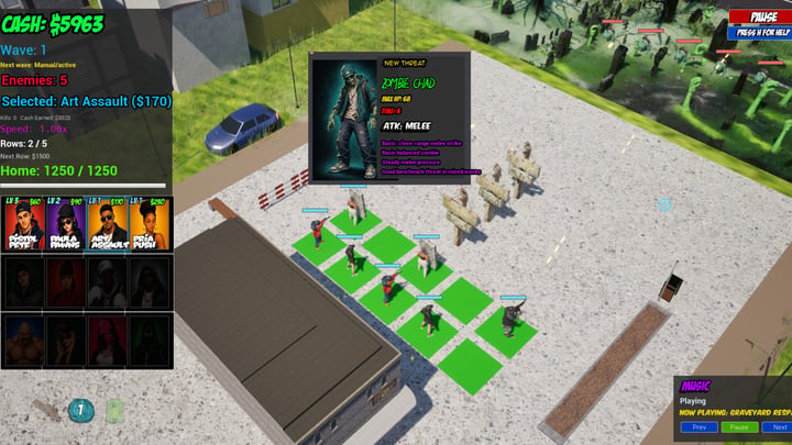 Thugz VS Zombies 游戏截图 1